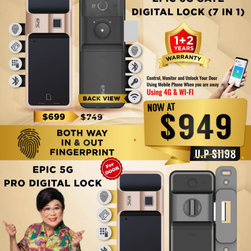 Epic dual fingerprint digital lock for gate at $649 - Products