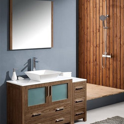 Fresca Torino 48'' Modern Bathroom Vanity Side Cabinet FVN62-3612WB-VSL - Bath Products