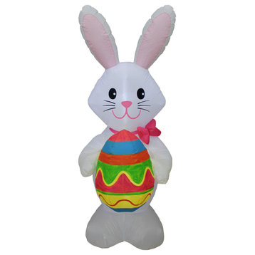 5' Tall Inflatable Bunny Rabbit Holding Egg