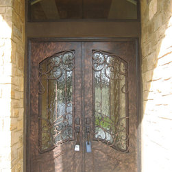 Oviedo Wrought Iron Double Door - Front Doors