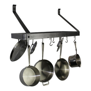 Enclume Carnival Steel Handcrafted Rectangle Hanging Pot Rack & Reviews