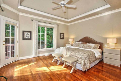Example of a bedroom design in Raleigh