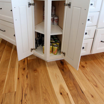 White and Gray Kitchen with Massive Storage Solutions