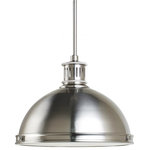 Sea Gull Lighting - Sea Gull Lighting 65086-962 Pratt Street - 13" Two Light Pendant - Inspired by industrial lighting, these hard-workinPratt Street 13" Two Brushed Nickel Prism *UL Approved: YES Energy Star Qualified: n/a ADA Certified: n/a  *Number of Lights: Lamp: 2-*Wattage:75w 2 Medium A-19 75w bulb(s) *Bulb Included:No *Bulb Type:2 Medium A-19 75w *Finish Type:Brushed Nickel