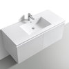 Balli 48'' Single Sink Wall Mount Modern Bathroom Vanity, High Gloss White