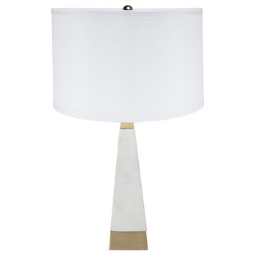 Anita 1 Light Table Lamp, Gold and White