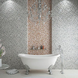 Imperium Silver Mosaic Tiles - Direct Tile Warehouse - モザイクタイル