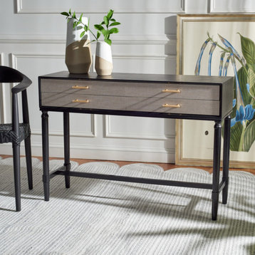 Grace 4 Drawer Console Table Black