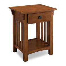 Nightstand, Medium Oak Finish