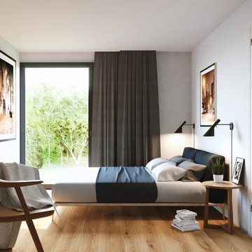 Modern Bedroom Design- 3D Rendering