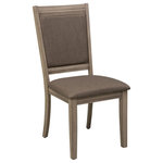 Liberty Furniture - Liberty Furniture Sun Valley Upholstered Side Chair  - Set of 2 - Clean lines and small scale create the perfect balance for condos or lofts. Sun Valley features solid wood picture framed cases with Melamine tops, fronts, and sides. The melamine provides a surface protection against scratches and wear and tear. The rolled upholstered inserts add a nice softness to the group and are upholstered in a gray tweed fabric.