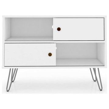 Baxter 35.43" TV Stand in White