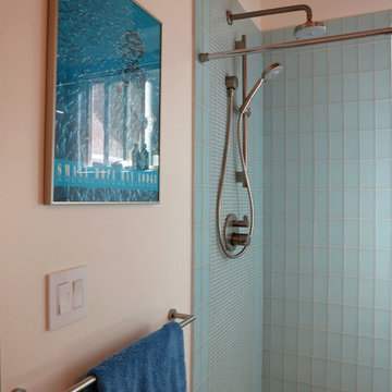Compact Contemporary Master Bathroom