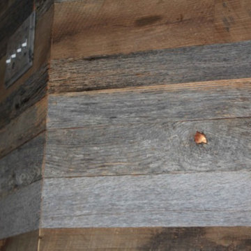 Barnwood Shiplap Wall With Custom Trim