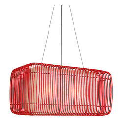 Hive - Hive Geisha Pillow Outdoor Hanging Lamp - Outdoor Cushions And Pillows