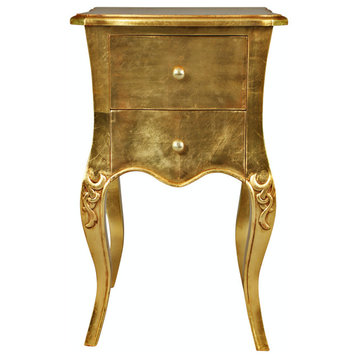 S/2 Hayworth Gilded Side Tables
