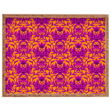 Deny Designs Aimee St Hill Vine Pink Rectangular Tray