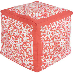 Surya Poufs- (POUF-258) - Floor Pillows And Poufs