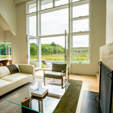 Fish Brook Overlook - Granite and Natural Stone Pool Terrace and Gunite Lap Pool