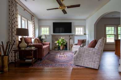 Inspiration for a timeless living room remodel in Other