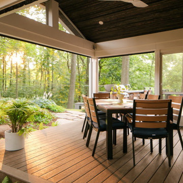 Modern Tree Canopy Deck & Woodland Oasis - Fonthill