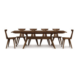 Catalina Walnut Trestle Extension Table - Dining Tables