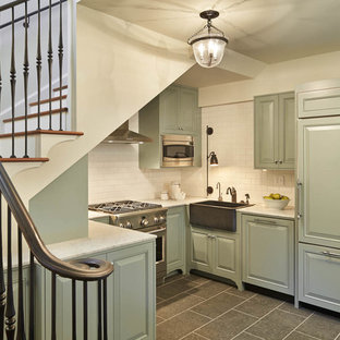 kitchen design under stairsphoto