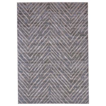 Weave & Wander Vanhorn Rug, Gray, 1'8"x2'10"