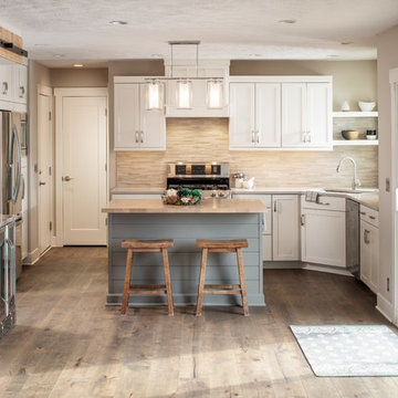 Modern Farmhouse Kitchen and Family Room Update