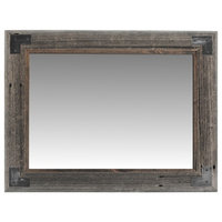 Rustic Bathroom Mirror, Modern Farmhouse Mirror, Ranch Hand Mirror, 26x30