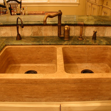 Marble and Tumbled Stone Kitchen in Huntsville
