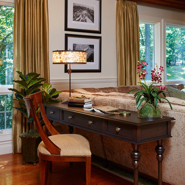 Library Flair & Family Room Sensibility