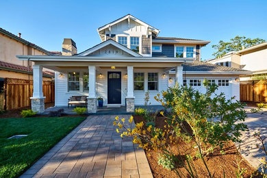Example of an arts and crafts exterior home design in San Francisco
