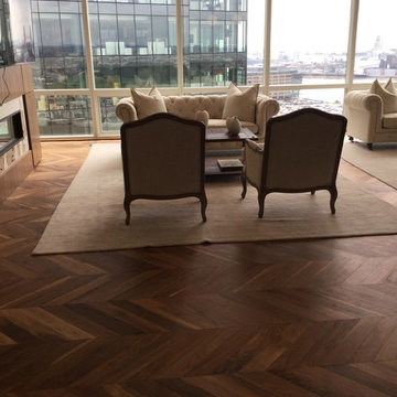 NYC Walnut herringbone