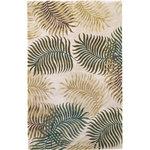 KAS - KAS Havana 2622 Natural Fern View Area Rug, 30"x50" - Lush, tropical designs bring you into another world with our Havana Collection. 100% multi textured wool is hand tufted with hard-twist accents, bringing exceptional texture and dimension to each piece. Rich, nature-inspired colors will bring tropical warmth into your home.