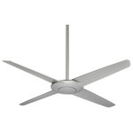 Minka Aire - Minka Aire Pancake Ceiling Fan, Silver - Our Minka-Aire Pancake 52" Ceiling Fan with Silver finish has a slim 3-inch deep body. Minimal, elegant and smooth, the profile is narrow, allowing for an unobtrusive, non-competing addition to any room.