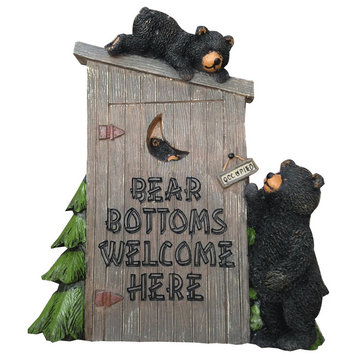 Decorative Wall Plaque "Bear Bottoms Welcome"