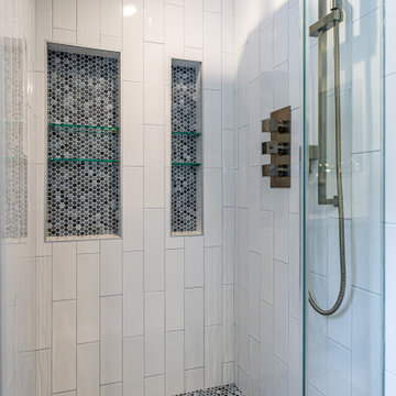Bathroom Remodel / Shower Retile and Shower Enclosure