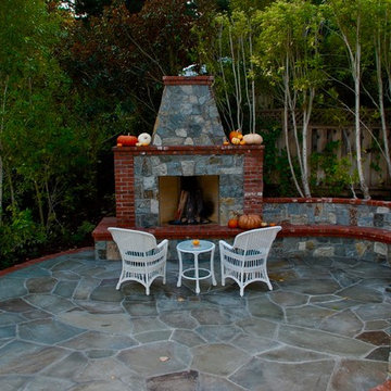 Bluestone Fireplace and BBQ, and Patio