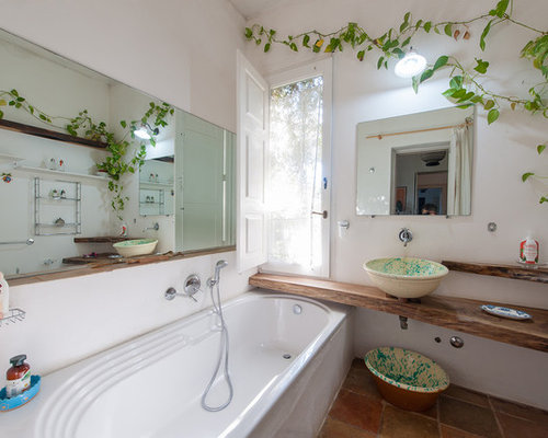 Bathroom Design Ideas, Remodels amp; Photos with TerraCotta Tile