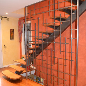 Escalier limon central