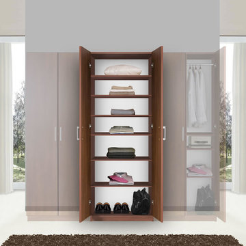 Bella Wardrobe Storage Armoire - Modern Wardrobe Storage
