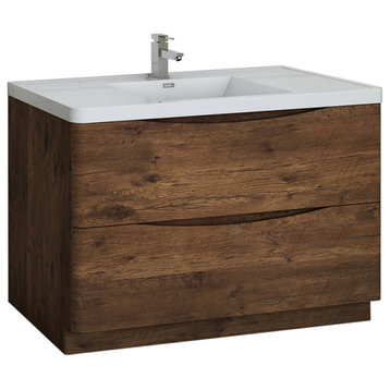 Fresca Tuscany 48" Rosewood Cabinet With Integrated Sink