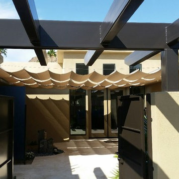 Infinity Canopy Phifertex Stucco Canopy by AZ Shade Solution