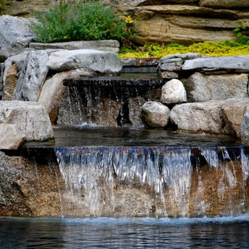 Waterfall, Riverbed Feature Flowing into Pool