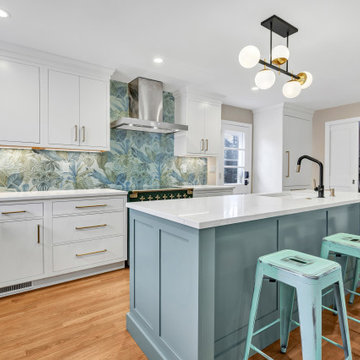 Colorful Transitional Kitchen