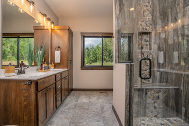 Inspiration for a bathroom remodel in Minneapolis