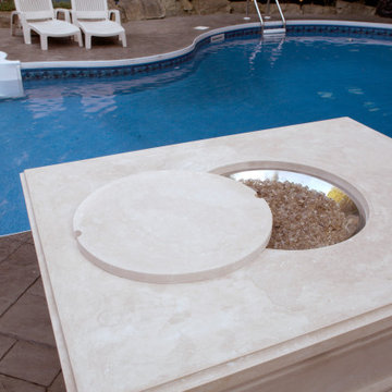 Outdoor Fireplace by Omega Mantels