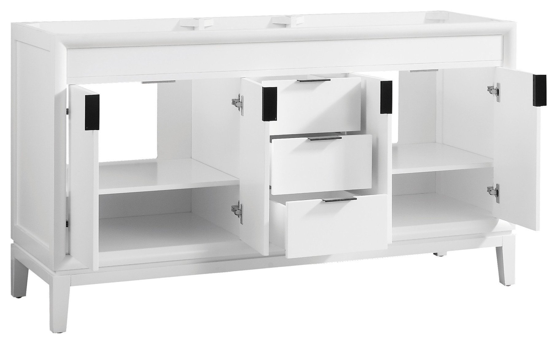 Avanity Emma 60" Vanity Only, Dove Gray - Contemporary - Bathroom ...