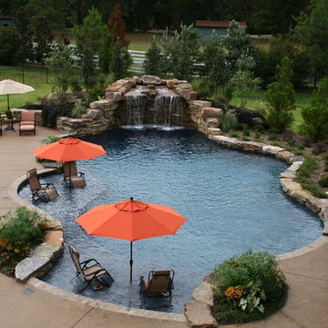 Freeform Pool & Waterfall